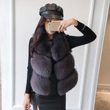 Fox Genuine Fur Coat "Original"-Fur coat-Pisani Maura-55cm long-S-Pisani Maura