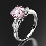 Silver Ring "Statement"-Jewelry-Pisani Maura-6-Pink-Pisani Maura