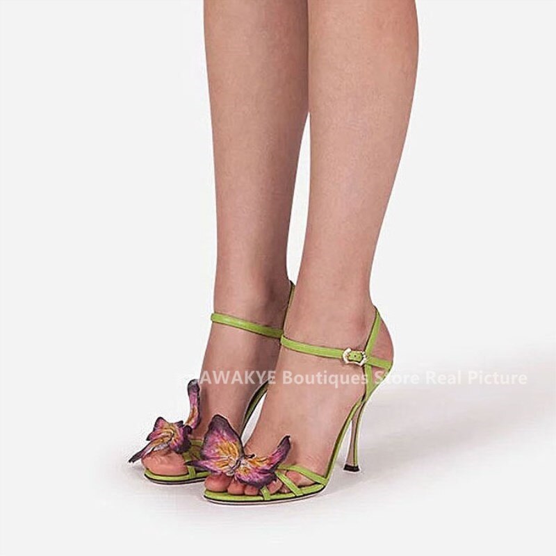 Sandals Mid-heels "Butterfly"-Sandals-Pisani Maura-Pisani Maura