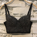 Top "Crystals"-Tops-Pisani Maura-Black Caims-S-Pisani Maura