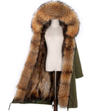 Fox Genuine Long Fur Parka "Rapper"-Fur parka-Pisani Maura-X-long color 20-S-Pisani Maura