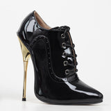 Boot Hi-Heels "Original"-Boots-Pisani Maura-Black shiny-35-Pisani Maura