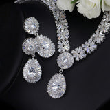 Necklace & Earrings Set "Rich"-Jewelry-Pisani Maura-White-45 cm-Pisani Maura