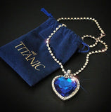 Necklace "Ocean Heart"-Jewelry-Pisani Maura-Blue-royal blue-45cm-Pisani Maura