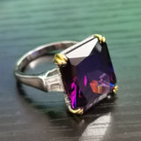 Silver Ring "Squared"-Jewelry-Pisani Maura-5-Purple-Pisani Maura