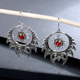 Silver Earrings "Native"-Jewelry-Pisani Maura-Red-Pisani Maura