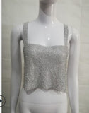 Top "Crystals"-Tops-Pisani Maura-Silver-One Size-Pisani Maura