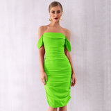Sleeveless Dress "Look at Me"-Dress-Pisani Maura-Green-XS-Pisani Maura
