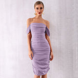 Sleeveless Dress "Look at Me"-Dress-Pisani Maura-Violet-XS-Pisani Maura