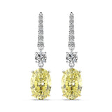 Silver Earrings "Precious"-Jewelry-Pisani Maura-Yellow-Pisani Maura