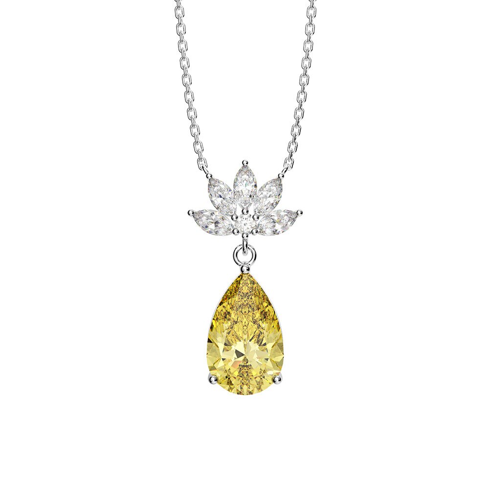 Necklace "Tear drop"-Jewelry-Pisani Maura-Yellow-45 CM-Pisani Maura