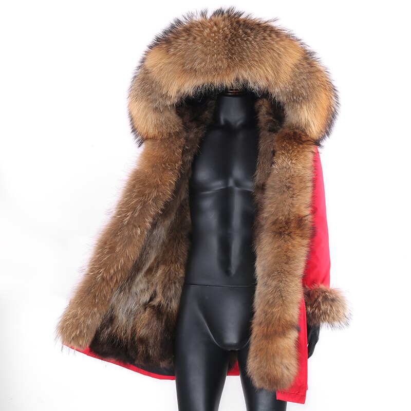 Fox Genuine Fur Parka "Rich"-Fur parka-Pisani Maura-red nature-S-Pisani Maura