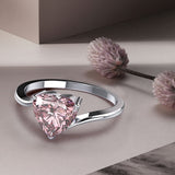 Silver Ring "Heartless"-Jewelry-Pisani Maura-6-Pink-Pisani Maura