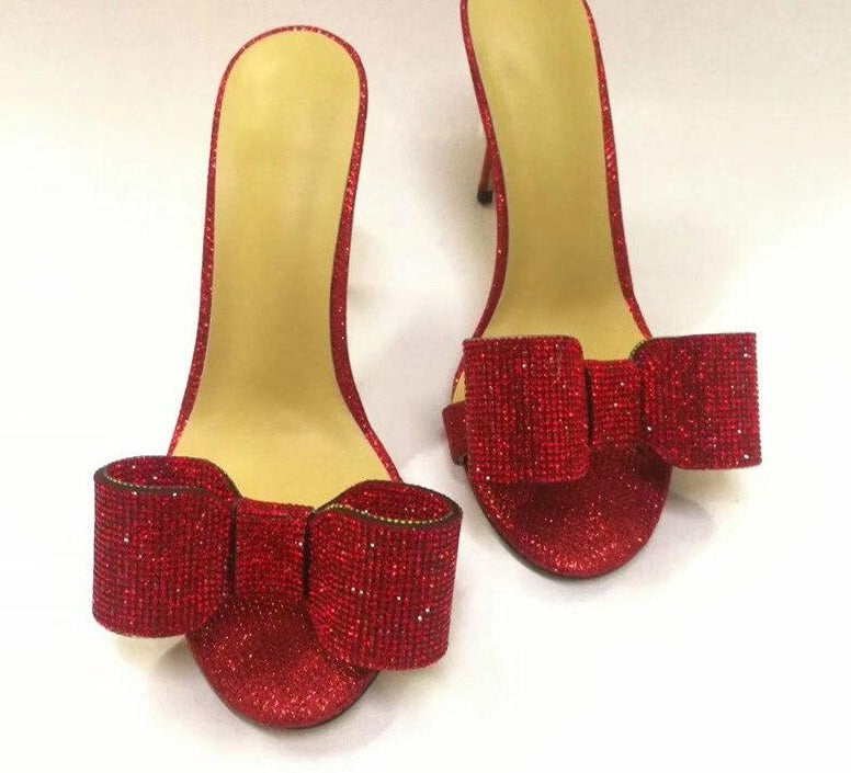 Sandals Lo-heels "Mickey"-Sandals-Pisani Maura-red-35-Pisani Maura