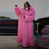Genuine Fox Fur Coat "Erotika"-Fur coats-Pisani Maura-Length 130cm-Bust S 88cm-Pisani Maura