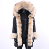 Fox Genuine Fur Parka "Rich"-Fur parka-Pisani Maura-blackliner Lnature-S-Pisani Maura