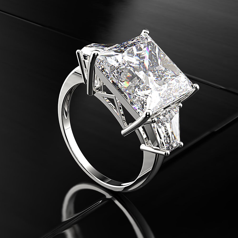 Silver Ring "Ostentatious"-Jewelry-Pisani Maura-5-White-Pisani Maura
