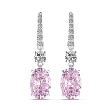 Silver Earrings "Precious"-Jewelry-Pisani Maura-Pink-Pisani Maura