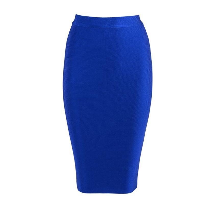 Mid Skirt "Statement"-Skirt-Pisani Maura-Blue-XS-Pisani Maura