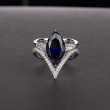 Silver Ring "Spaceship"-Jewelry-Pisani Maura-5-Sapphire-Pisani Maura