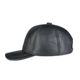 LEATHER BASEBALL CAP-Hat-Pisani Maura-Pisani Maura