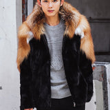 Fox & Mink Genuine Fur Coat "Signature"-Fur coat-Pisani Maura-Pisani Maura