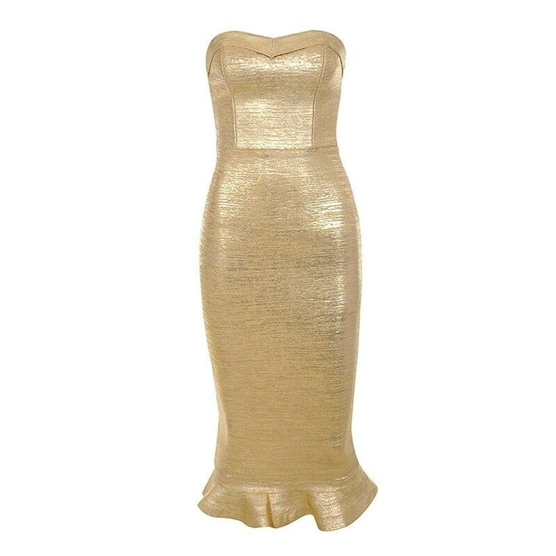 Sleeveless Dress "Rich"-Dress-Pisani Maura-Gold-XS-Pisani Maura