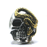 Ring "The Skull"-Rings-Pisani Maura-7-Gold Silver-Pisani Maura