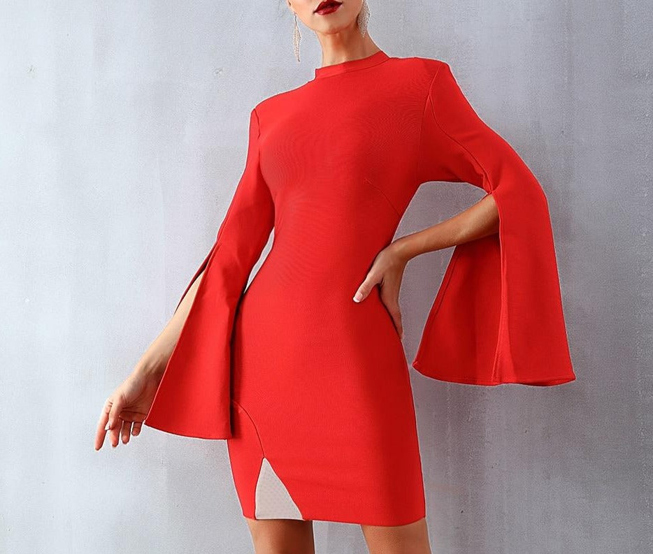 Mini Dress Oriental Red / S Mini Dress Oriental Red / S