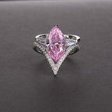 Silver Ring "Spaceship"-Jewelry-Pisani Maura-5-Pink Sapphire-Pisani Maura
