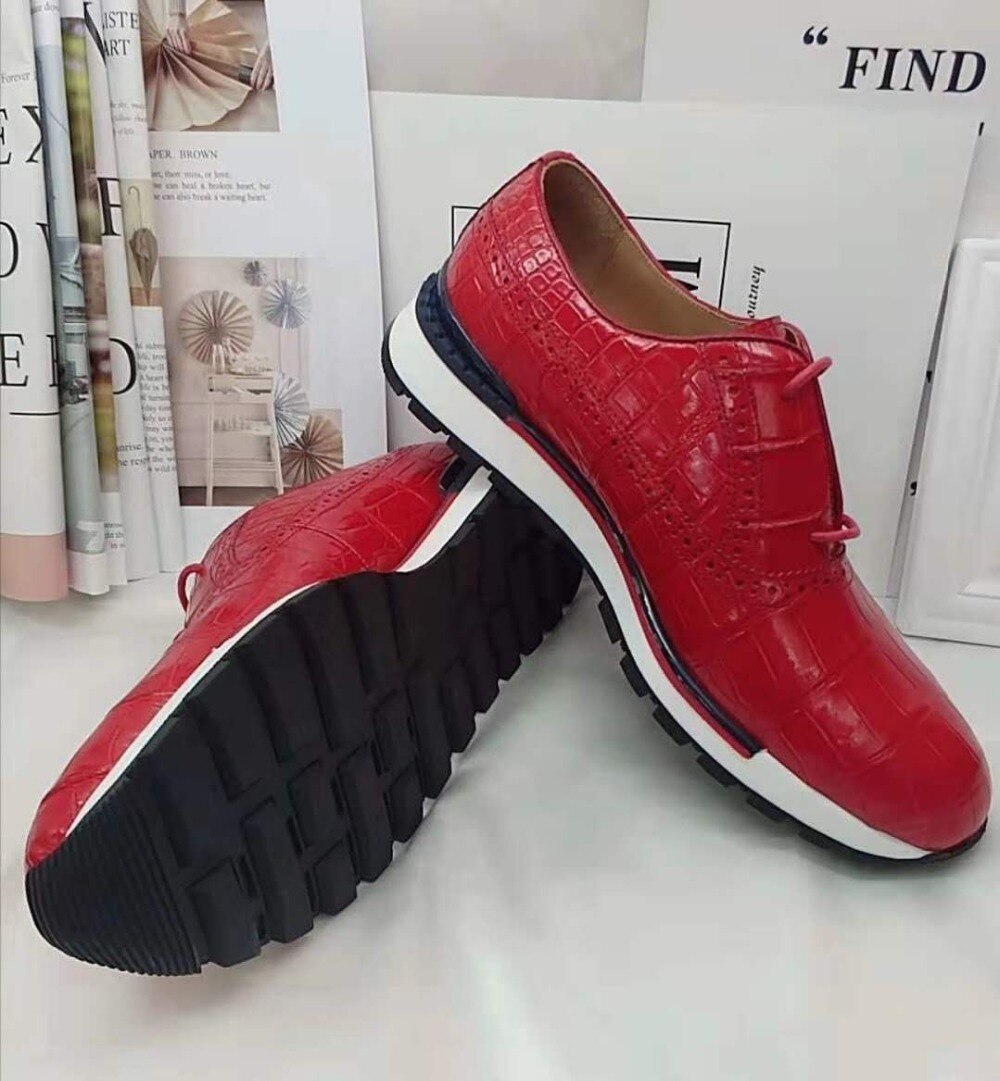 GENUINE CROCODILE LOW TOP SNEAKERS โ Pisani Maura