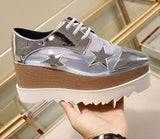 Sneakers "Star"-Sneakers-Pisani Maura-Silver brown-35-Pisani Maura
