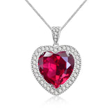 Necklace "Broken heart"-Jewelry-Pisani Maura-Ruby-Pisani Maura