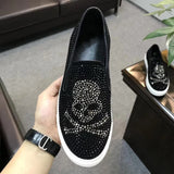 Mocassin "The Skull"-Shoes-Pisani Maura-No spike silver-38-Pisani Maura
