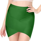 Skirt "Tied up"-Skirt-Pisani Maura-Green-S-Pisani Maura
