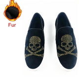 Mocassins "The skull"-Shoes-Pisani Maura-Fur Gold-38-Pisani Maura