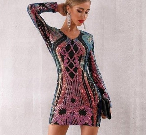Long sleeve mini dress "Erotica"-Dress-Pisani Maura-As Photo-XS-Pisani Maura
