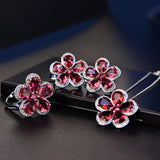 Silver Set Ring, Earrings & Pendant "Flowers"-Jewelry-Pisani Maura-Pisani Maura