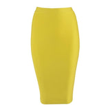 Mid Skirt "Statement"-Skirt-Pisani Maura-Yellow-XS-Pisani Maura