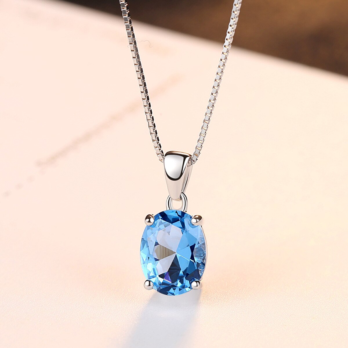 Necklace "Ocean"-Jewelry-Pisani Maura-Sky Blue-45 CM-Pisani Maura