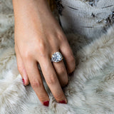 Silver Ring "Diamond Extravaganza"-Jewelry-Pisani Maura-Pisani Maura