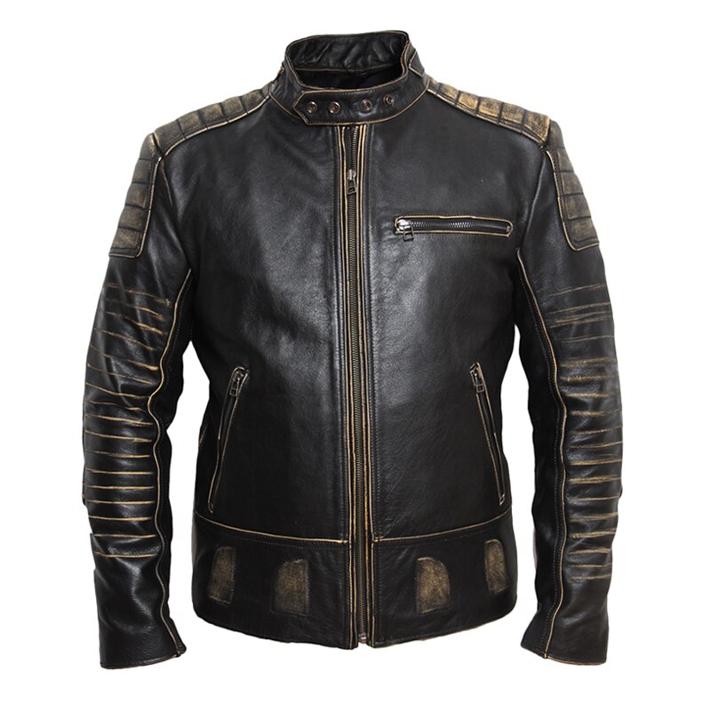 LEATHER JACKET "PRIMITIVE"-Leather jacket-Pisani Maura-Pisani Maura