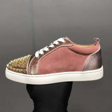 Sneakers "Golden Studs"-Sneakers-Pisani Maura-Low Top Pink-35-Pisani Maura