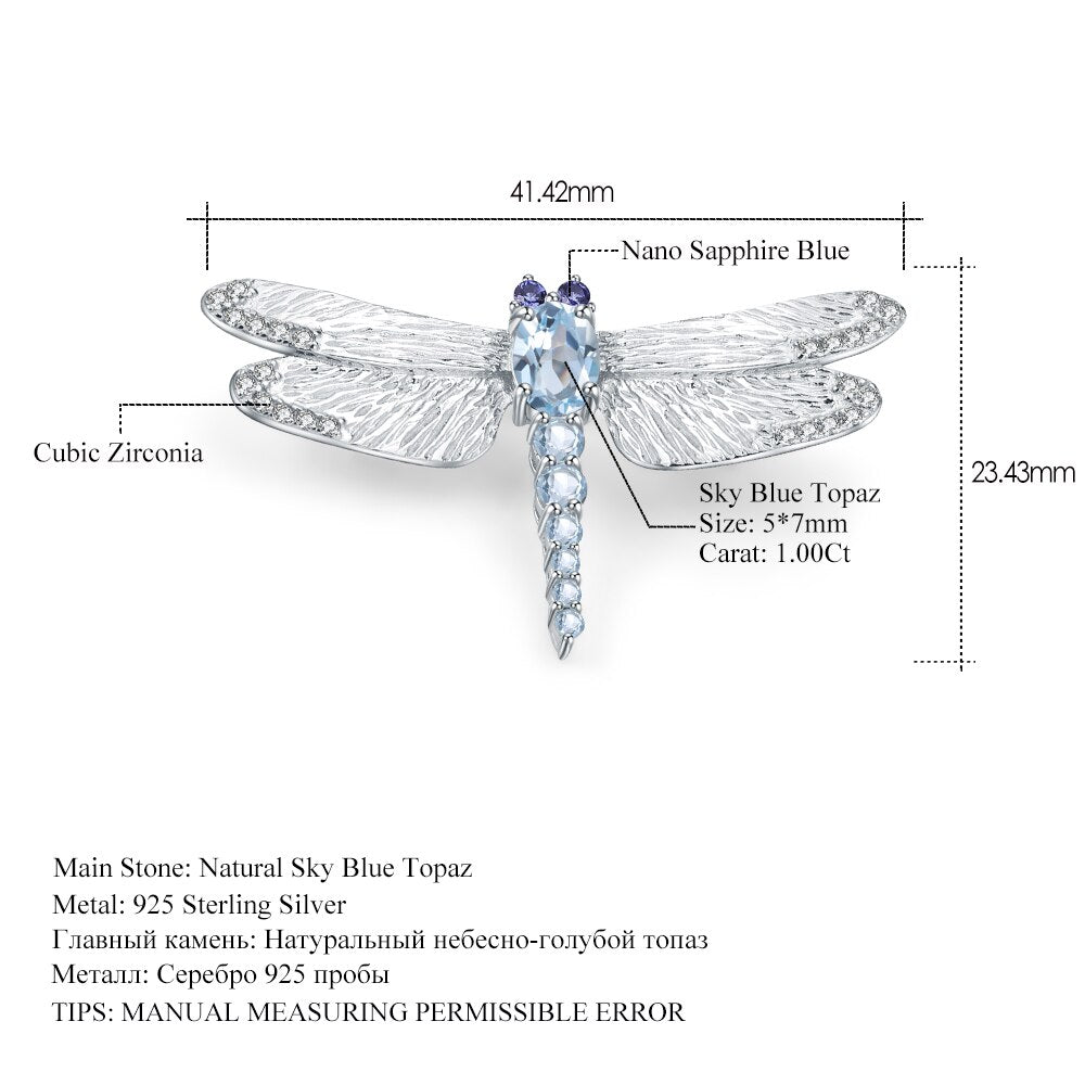 Silver Brooch "Dragonfly"-Jewelry-Pisani Maura-Pisani Maura
