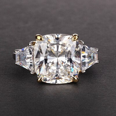 Silver Ring "Diamond Extravaganza"-Jewelry-Pisani Maura-5-White-Pisani Maura