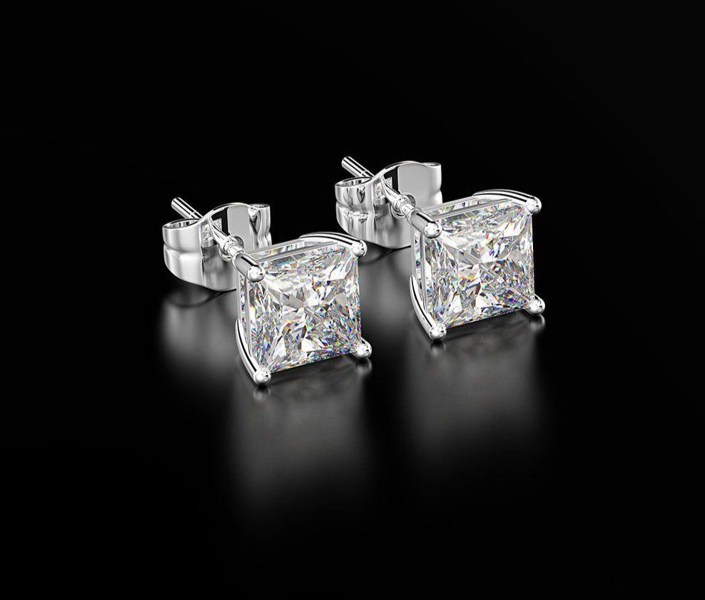 Silver Earrings "Square"-Jewelry-Pisani Maura-Pisani Maura