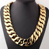 MIAMI GOLD CUBAN CHAIN NECKLACE OR BRACELET "ALL OUT"-Jewelry-Pisani Maura-Pisani Maura