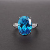 Silver Ring "Style"-Jewelry-Pisani Maura-5-Sky Blue-Pisani Maura