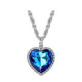 Necklace "Ocean's Heart"-Jewelry-Pisani Maura-Blue-Pisani Maura