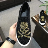 Mocassin "The Skull"-Shoes-Pisani Maura-No spike gold-38-Pisani Maura